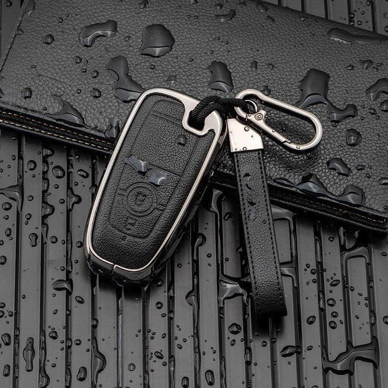 Læderetui til Audi / Seat / Skoda / VW bilnøgler (type F8) | Carocase Premium