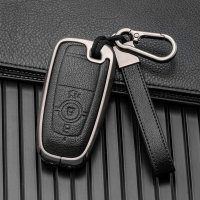 Coque de clé de voiture compatible avec Ford clés inkl. Schlüsselanhänger (HEK58-F8)