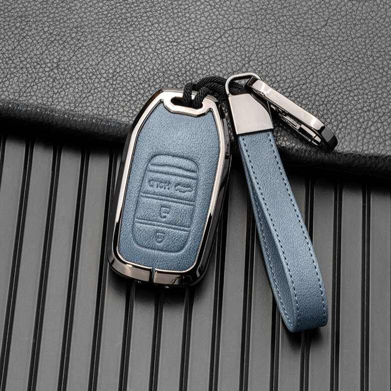 Schutzhülle Cover (HEK58) passend für Honda Schlüssel inkl. Schlüsselanhänger Premium Autoschlüssel Schutzhülle - Detailansicht 2
