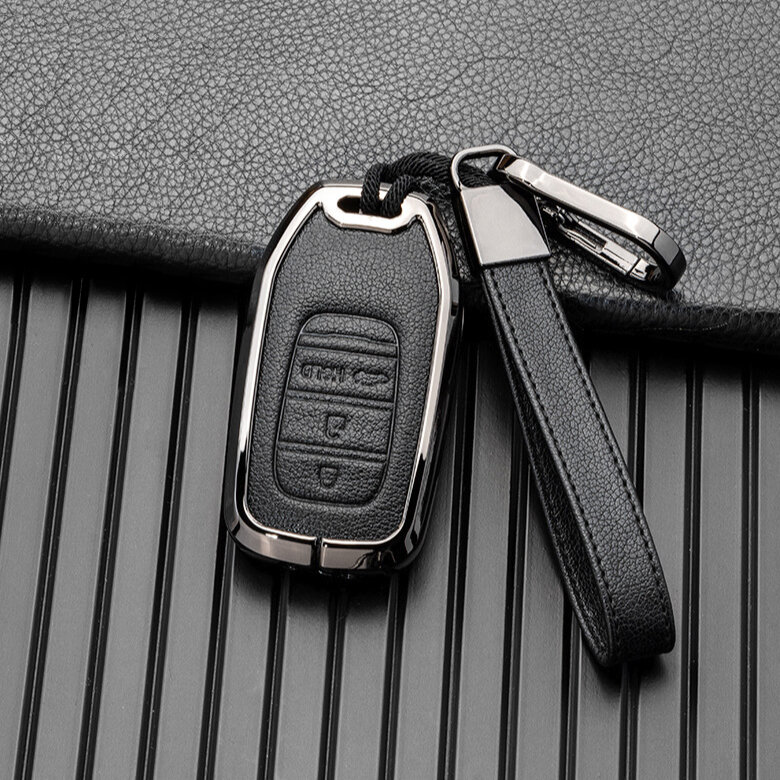 Schutzhülle Cover (HEK58) passend für Honda Schlüssel inkl. Schlüsselanhänger Premium Autoschlüssel Schutzhülle - Detailansicht 3