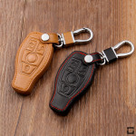 Leather key fob cover case fit for Mercedes-Benz M8...