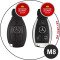 Leder Schlüssel Cover passend für Mercedes-Benz Schlüssel M8 braun