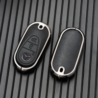 Key case cover FOB for Mercedes-Benz keys incl. keychain (HEK58-M11)