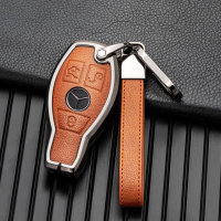 Key case cover FOB for Mercedes-Benz keys incl. keychain...