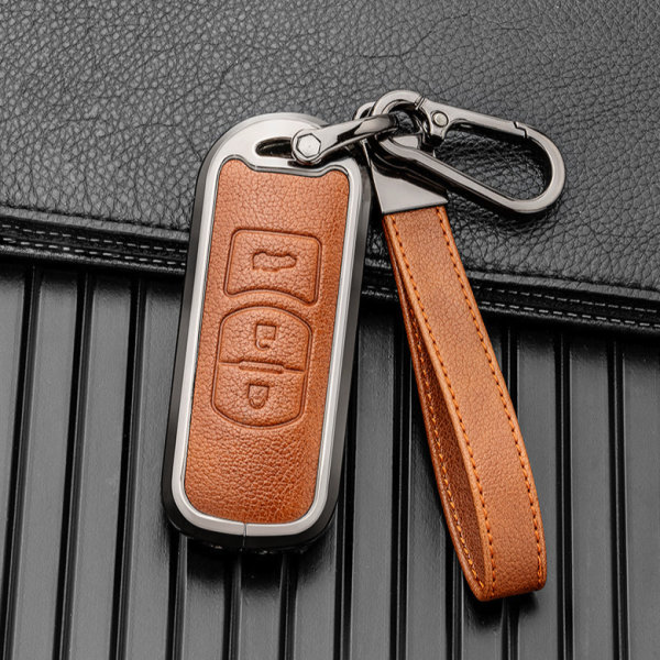 Key case cover FOB for Mercedes-Benz keys incl. keychain (HEK58