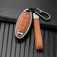 Key case cover FOB for Nissan keys incl. keychain (HEK58-N8)