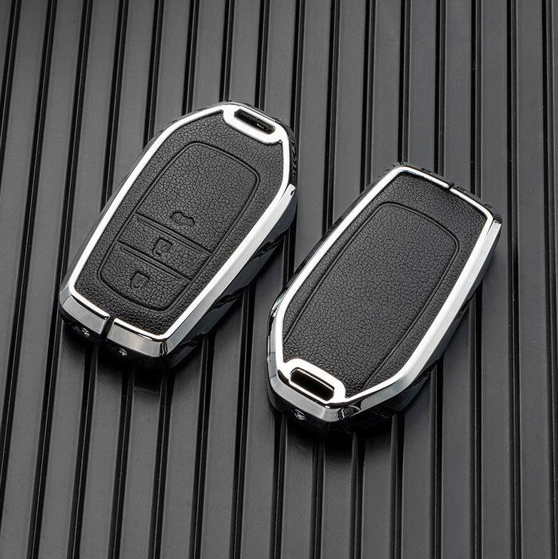 Schutzhülle Cover (HEK58) passend für Toyota Schlüssel inkl. Schlüsselanhänger Premium Autoschlüssel Schutzhülle - Detailansicht 2