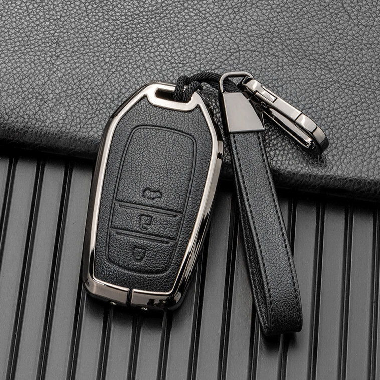 Schutzhülle Cover (HEK58) passend für Toyota Schlüssel inkl. Schlüsselanhänger Premium Autoschlüssel Schutzhülle - Detailansicht 3