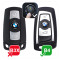 Silikon Schutzhülle / Cover passend für BMW Autoschlüssel B4 grün (illuminierend)