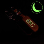 Leder Schlüssel Cover passend für Mazda Schlüssel schwarz LEUCHTEND! LEK2-MZ2-1