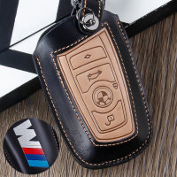 Premium Leder Schlüssel Cover passend für BMW Schlüssel - M-POWER