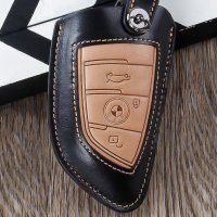 Premium Leder Schlüssel Cover passend für BMW Schlüssel - M-POWER