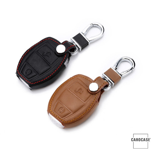 Leather key fob cover case fit for Mercedes-Benz M6 remote key