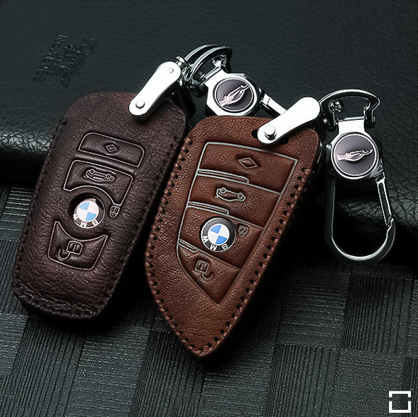 Leather key fob cover case fit for Mercedes-Benz M9 remote key, 18,95 €