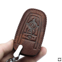 Leather key fob cover case fit for Ford F8 remote key