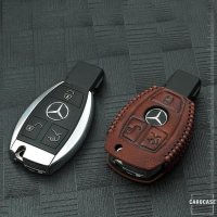 Leather key fob cover case fit for Mercedes-Benz M7 remote key