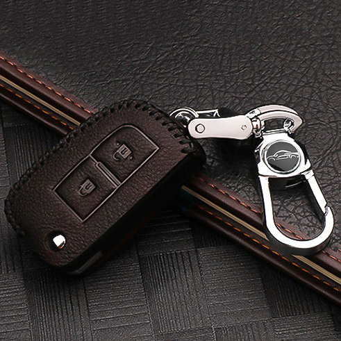 RUSTY Leder Schlüssel Cover passend für Nissan Schlüssel  LEK13-N1