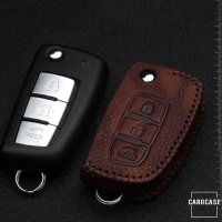 RUSTY Leder Schlüssel Cover passend für Nissan Schlüssel  LEK13-N2