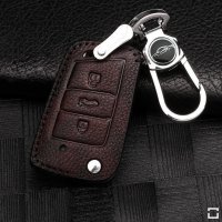 Cover Guscio / Copri-chiave Pelle compatibile con Volkswagen, Audi, Skoda, Seat V3, V3X
