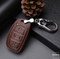 Coque de protection en cuir pour voiture Hyundai clé télécommande D1