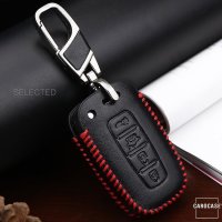 Leder Schlüssel Cover mit Ziernahnt passend für  Schlüssel  LEK18-D3X