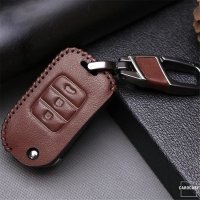 Leather key fob cover case fit for Honda H10 remote key