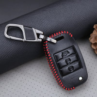 Leather key fob cover case fit for Kia K3 remote key