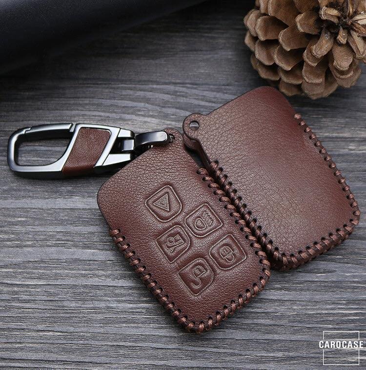 Læretui til Jaguar / Land Rover bilnøkler (type LR2) | Carocase Premium Premium nøkkeldeksel bilnøkkel etui
