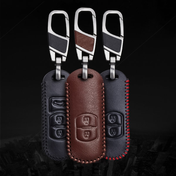 Premium Leder Schlüsselhülle / Schutzhülle (LEK18) passend für Mazda ,  11,95 €