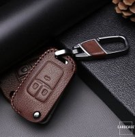 Leder Schlüssel Cover passend für Opel Schlüssel OP6