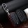 Leather key fob cover case fit for Toyota, Citroen, Peugeot T2 remote key