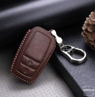 Leather key fob cover case fit for Toyota T3 remote key