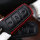 Leather key fob cover case fit for Volkswagen V6 remote key