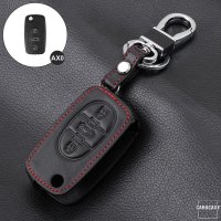 Coque de protection en cuir pour voiture Audi clé télécommande AX0