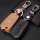 Leather key fob cover case fit for Hyundai, Kia D5X remote key