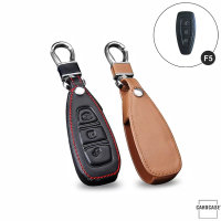 Leather key fob cover case fit for Ford F5 remote key