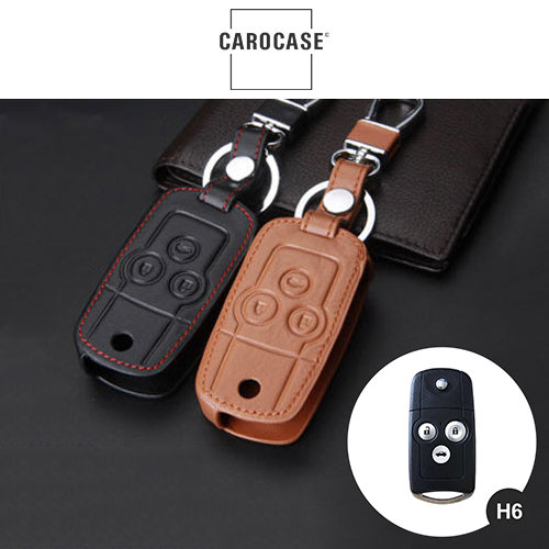 Leder Schlüssel Cover passend für Honda Schlüssel H6