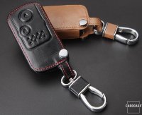 Leather key fob cover case fit for Honda H7 remote key