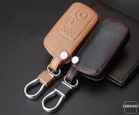 Leather key fob cover case fit for Honda H7 remote key