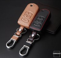 Leather key fob cover case fit for Mazda MZ4 remote key