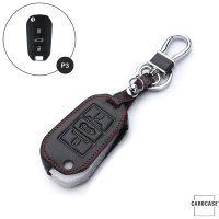 Leather key fob cover case fit for Opel, Citroen, Peugeot P3 remote key