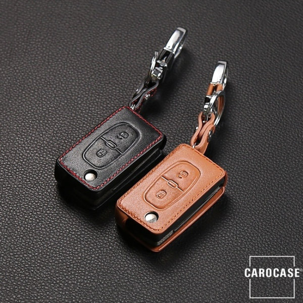 Leder Schlüssel Cover passend für Fiat Schlüssel FT2, 10,95 €
