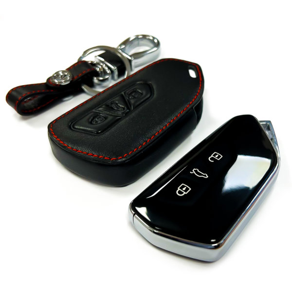 Leder Schlüssel Cover passend für Volkswagen Schlüssel V11, 10,95 €