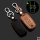Coque de clé de Voiture en cuir compatible avec Honda clés inkl. Karabiner (LEK2-H5)