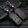 Coque de clé de Voiture en cuir compatible avec Mercedes-Benz clés inkl. Karabiner (LEK2-M9)