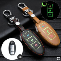 Cover Guscio / Copri-chiave Pelle compatibile con Nissan N6