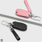 BLACK-ROSE Leder Schlüssel Cover für Ford Schlüssel  LEK4-F2