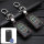Leder Schlüssel Cover passend für Citroen, Peugeot Schlüssel  LEUCHTEND! LEK2-PX2