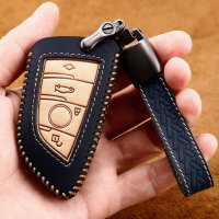 Premium Leather key fob cover case fit for BMW B6, B7 remote key