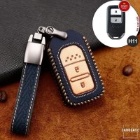 Premium Leather key fob cover case fit for Honda H11...